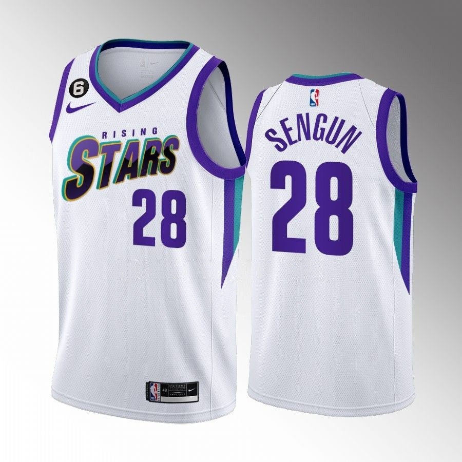Alperen Sengun Houston Rockets 2023 NBA Rising Stars White Swingman Jersey