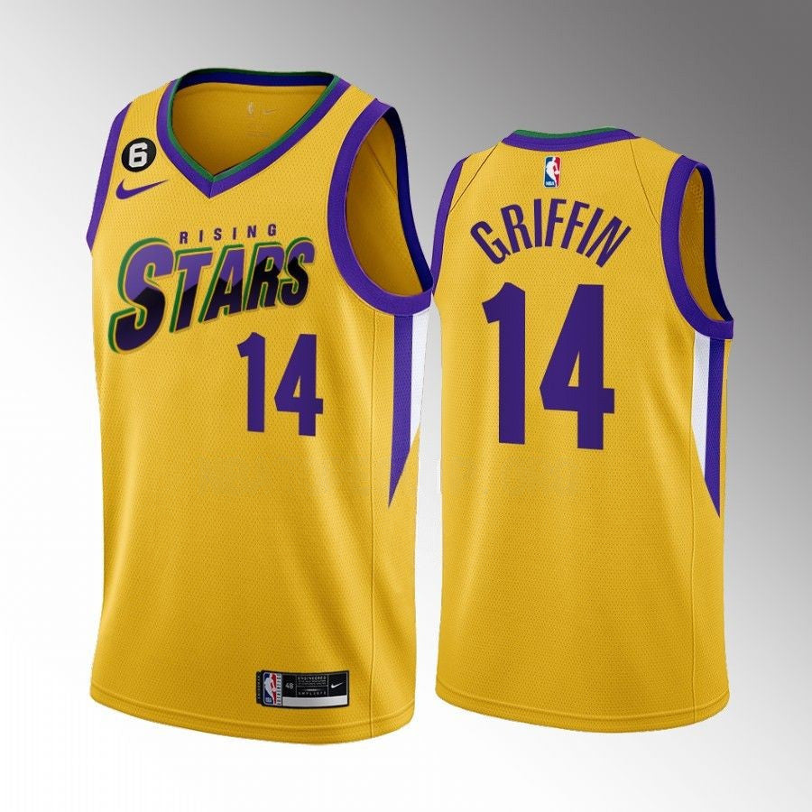 AJ Griffin Atlanta Hawks 2023 NBA Rising Stars Yellow Swingman Jersey