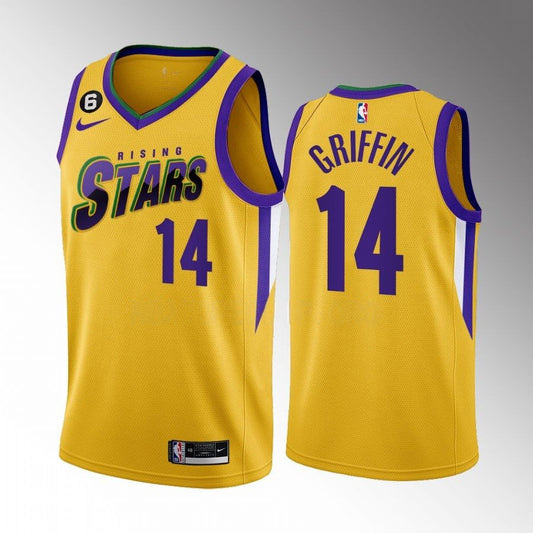 AJ Griffin Atlanta Hawks 2023 NBA Rising Stars Yellow Swingman Jersey