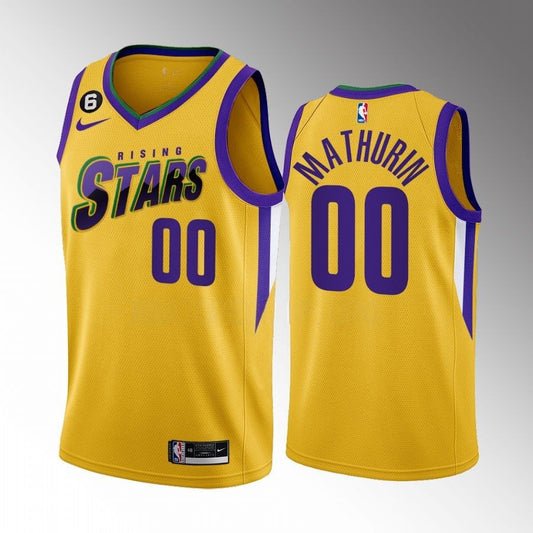Bennedict Mathurin Indiana Pacers 2023 NBA Rising Stars Yellow Swingman Jersey