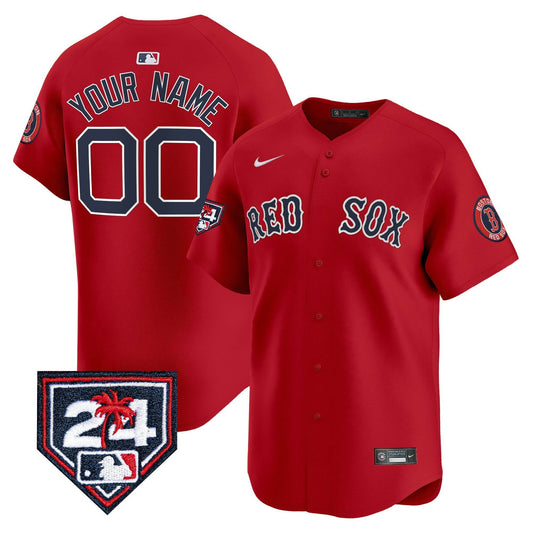 Boston Red Sox Red 2024 Spring Training Men Jersey