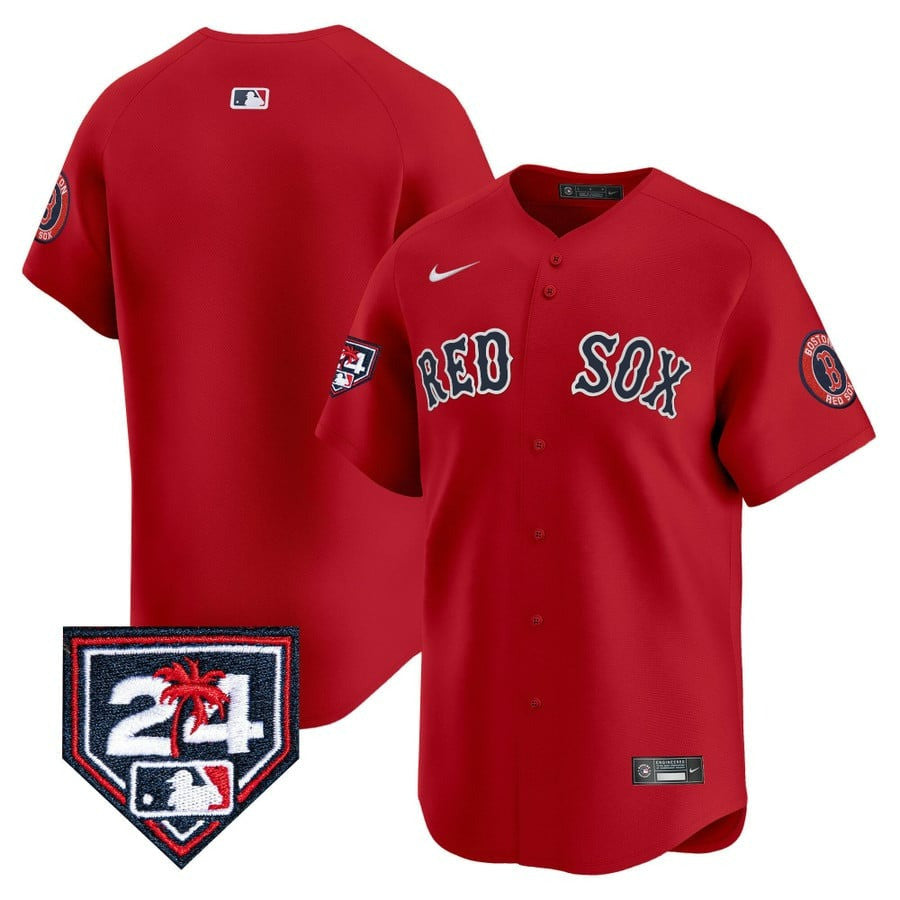 Boston Red Sox Red 2024 Spring Training Men Jersey