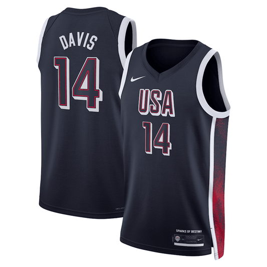 Anthony Davis USA National Team 2024 Limited Edition Navy Game Jersey