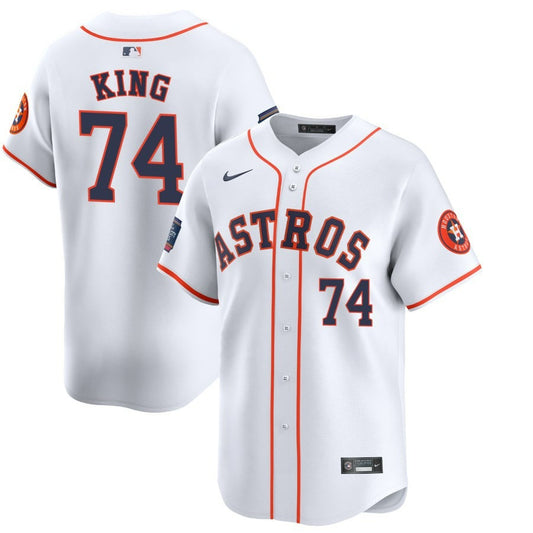 Bryan King Houston Astros 2024 MLB World Tour Mexico City Series Home Limited Pick-A-Player White Jersey