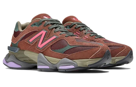 Men's New Balance 9060 Burgundy Pink Shoes