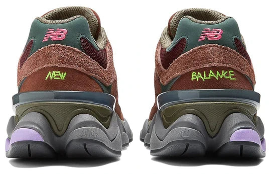 Men's New Balance 9060 Burgundy Pink Shoes