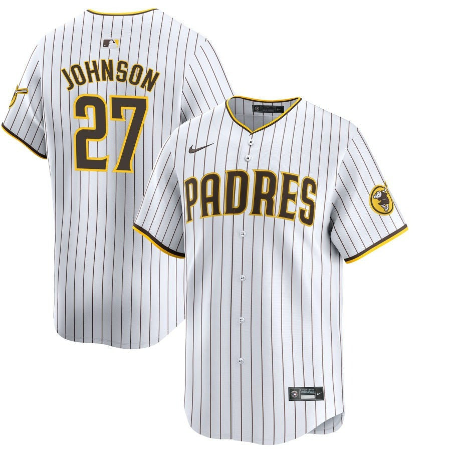 Bryce Johnson San Diego Padres 2024 Home Limited White Jersey