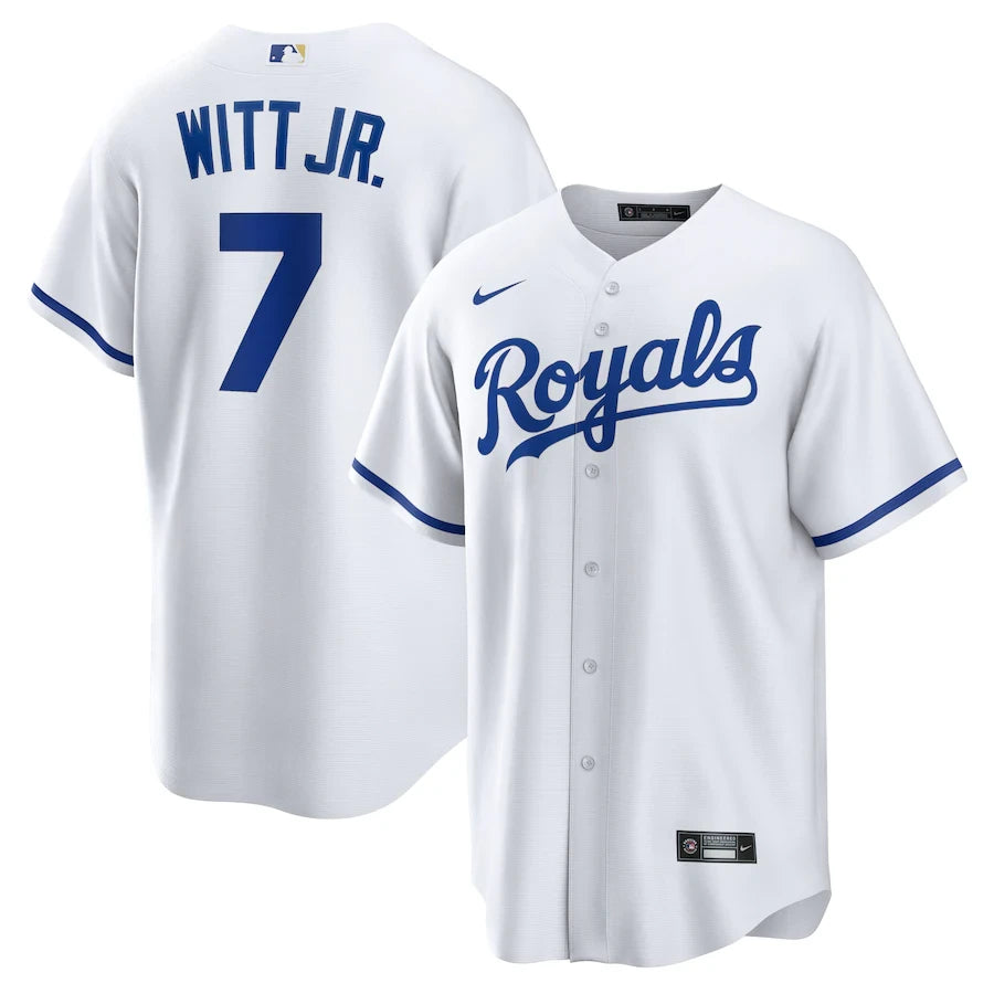 Bobby Witt Jr. Kansas City Royals 2024 Home Replica Player White Jersey
