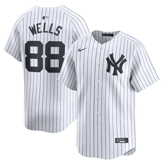 Austin Wells New York Yankees 2024 White Home Limited Player Jersey