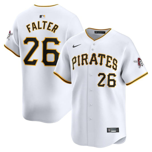 Bailey Falter Pittsburgh Pirates 2024 White Home Limited Player Jersey