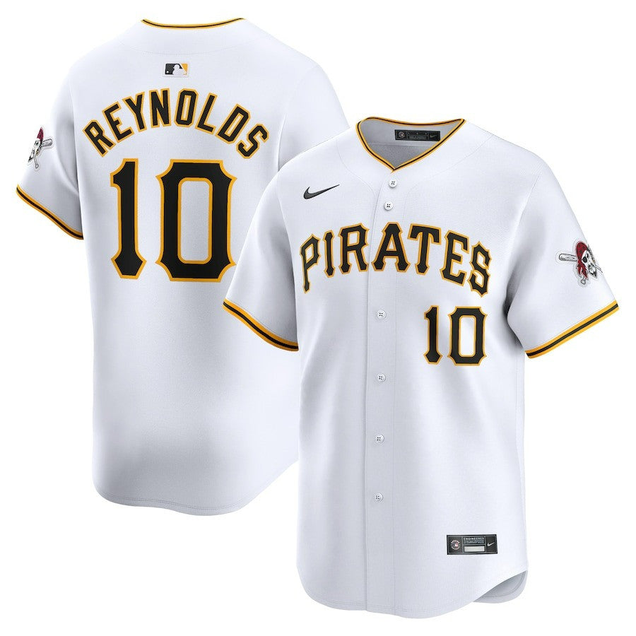 Bryan Reynolds Pittsburgh Pirates 2024 White Home Limited Player Jersey
