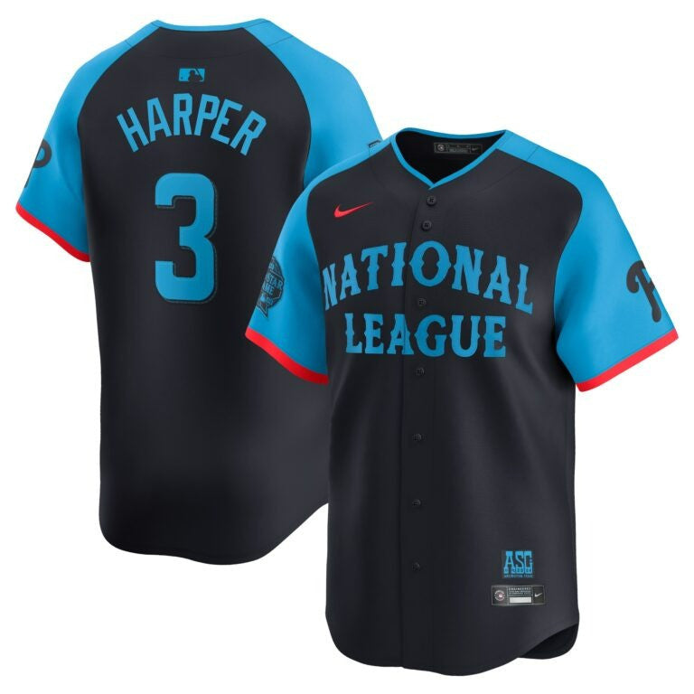 Bryce Harper National League 2024 MLB All-Star Game Limited Player Navy Jersey