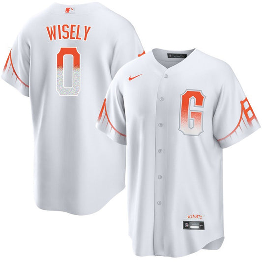 Brett Wisely San Francisco Giants 2024 City Connect White Jersey