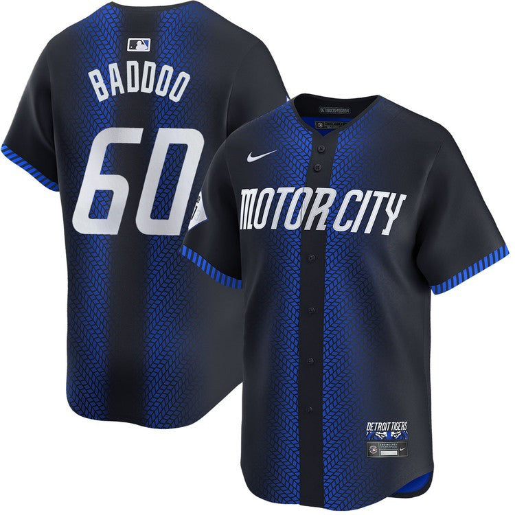 Akil Baddoo Detroit Tigers 2024 City Connect Limited Navy Jersey