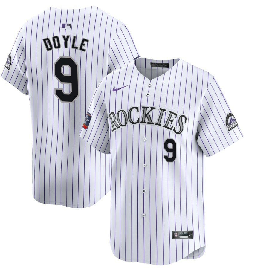 Brenton Doyle Colorado Rockies 2024 White Home Limited Player Jersey