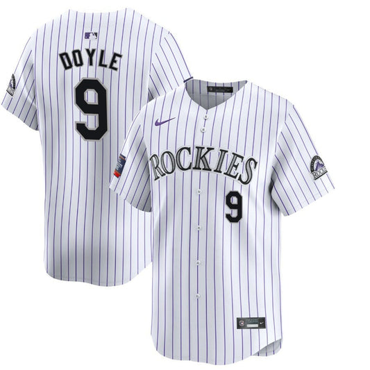 Brenton Doyle Colorado Rockies 2024 White Home Limited Player Jersey