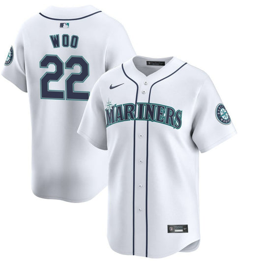 Bryan Woo Seattle Mariners 2024 Home Limited White Jersey
