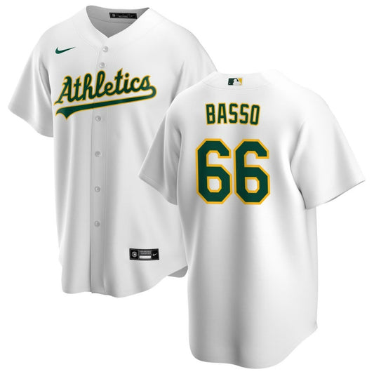 Brady Basso Oakland Athletics 2024 Home Replica White Jersey