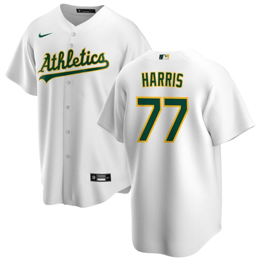 Brett Harris Oakland Athletics 2024 Home Replica White Jersey