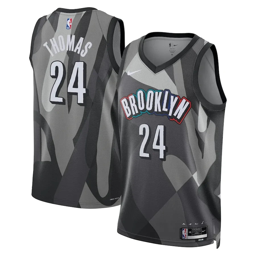 Cam Thomas Brooklyn Nets 2024-2025 City Edition Swingman Black Jersey