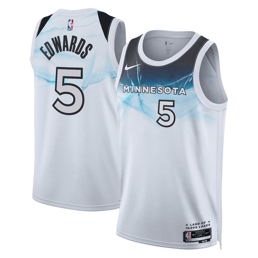 Anthony Edwards Minnesota Timberwolves 2024-2025 City Edition Swingman White Jersey