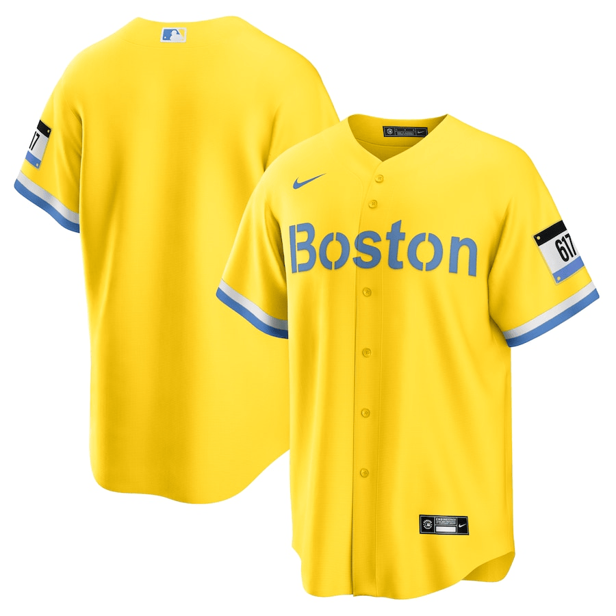 Boston Red Sox 2024-2025 City Connect Limited Gold Jersey