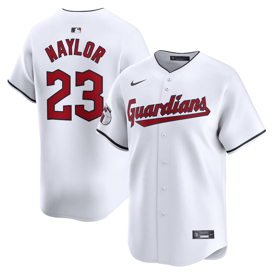 Bo Naylor Cleveland Guardians 2024-2025 Home Limited White Jersey