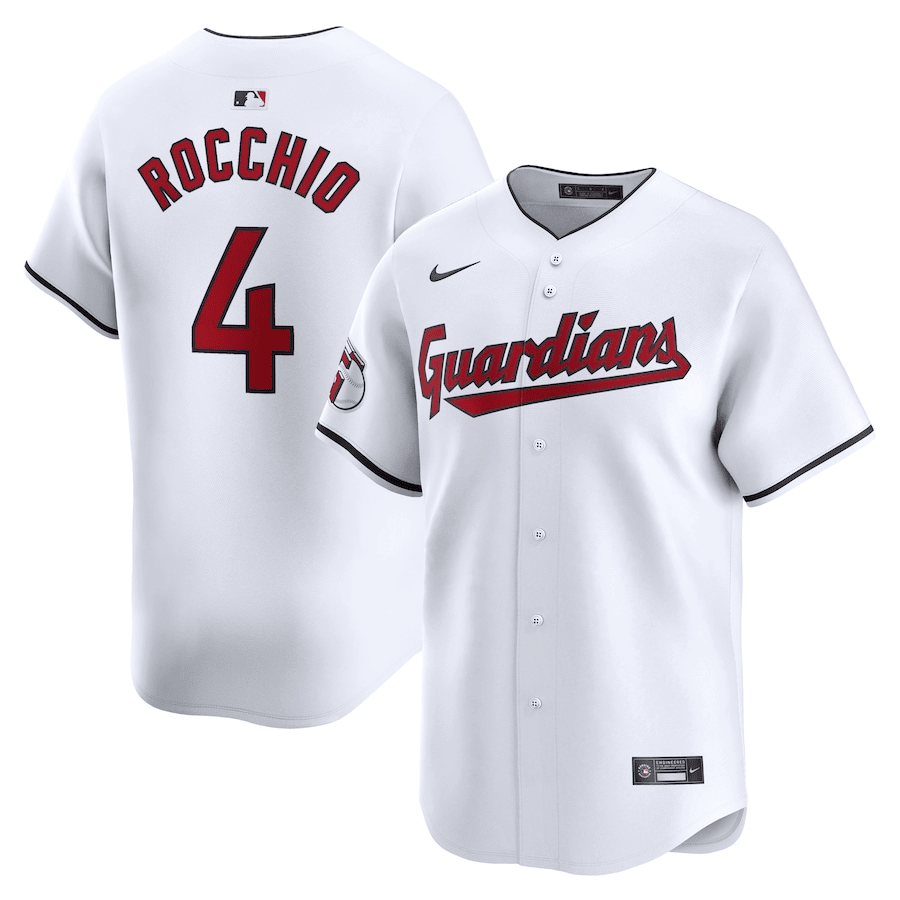 Brayan Rocchio Cleveland Guardians 2024-2025 Home Limited White Jersey
