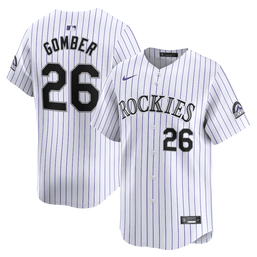 Austin Gomber Colorado Rockies 2024-2025 Home Limited Player White Jersey