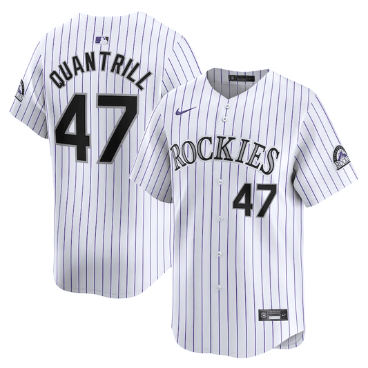 Cal Quantrill Colorado Rockies 2024-2025 Home Limited Player White Jersey