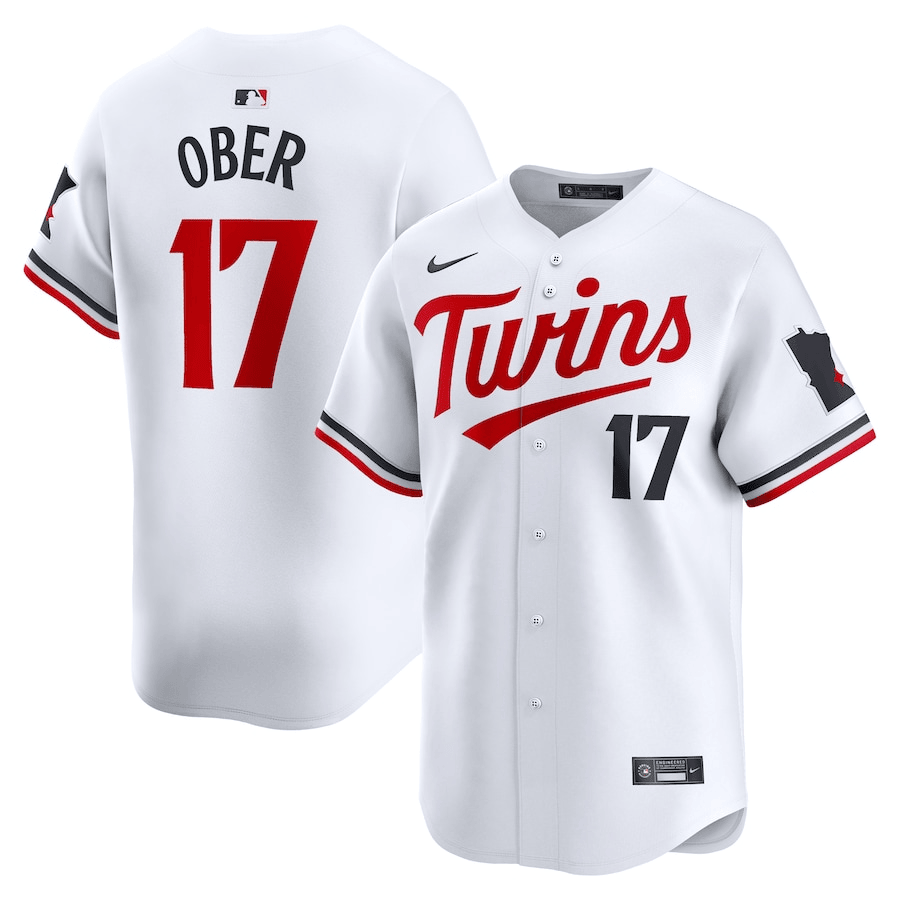 Bailey Ober Minnesota Twins 2024-2025 Home Limited Player White Jersey
