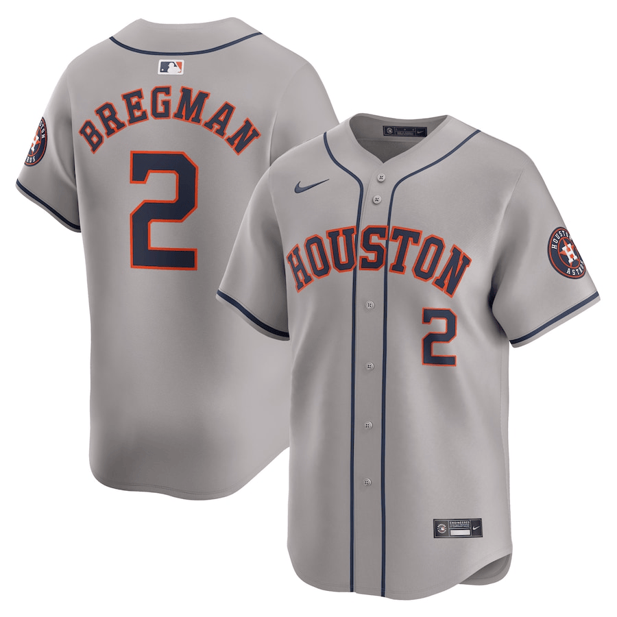 Alex Bregman Houston Astros 2024-2025 Away Limited Player Gray Jersey
