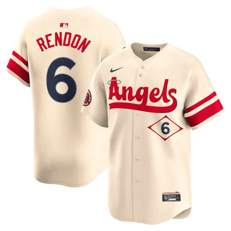 Anthony Rendon Los Angeles Angels 2024-2025 City Connect Limited Cream Jersey