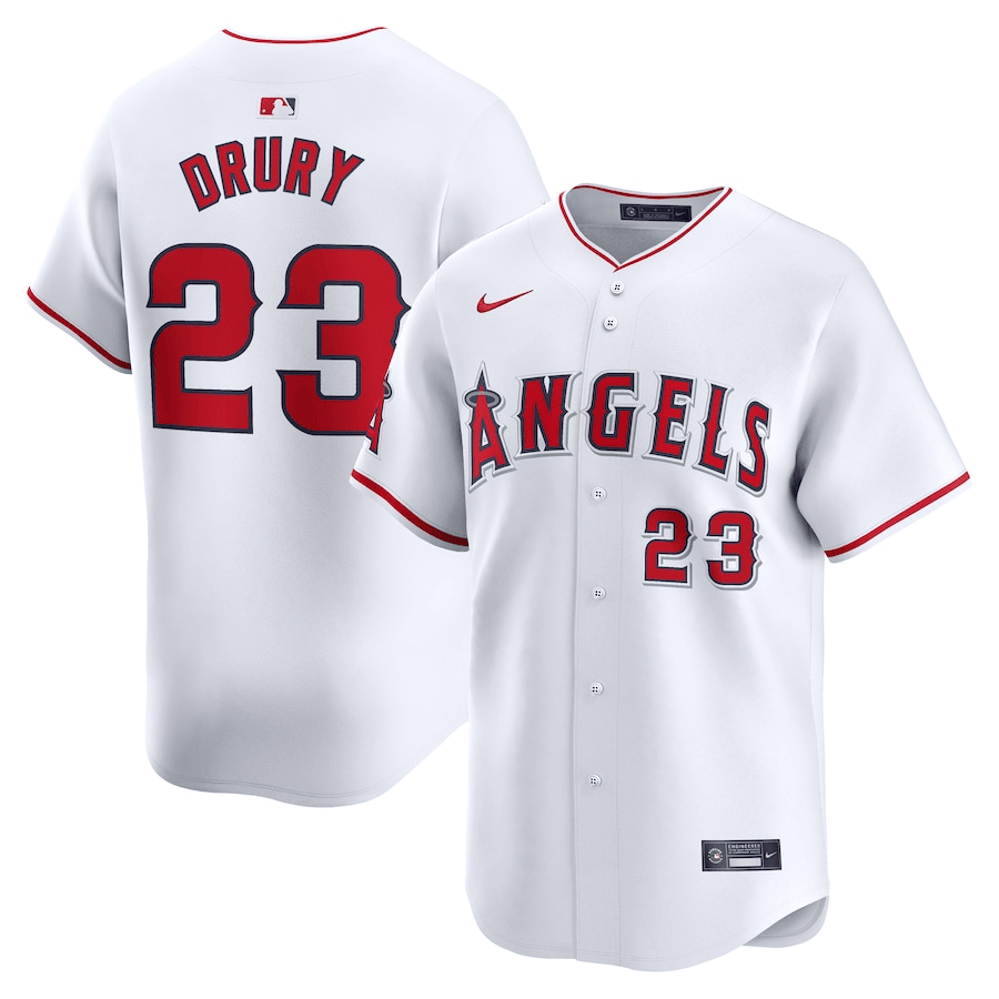 Brandon Drury Los Angeles Angels 2024-2025 Home Limited White Jersey
