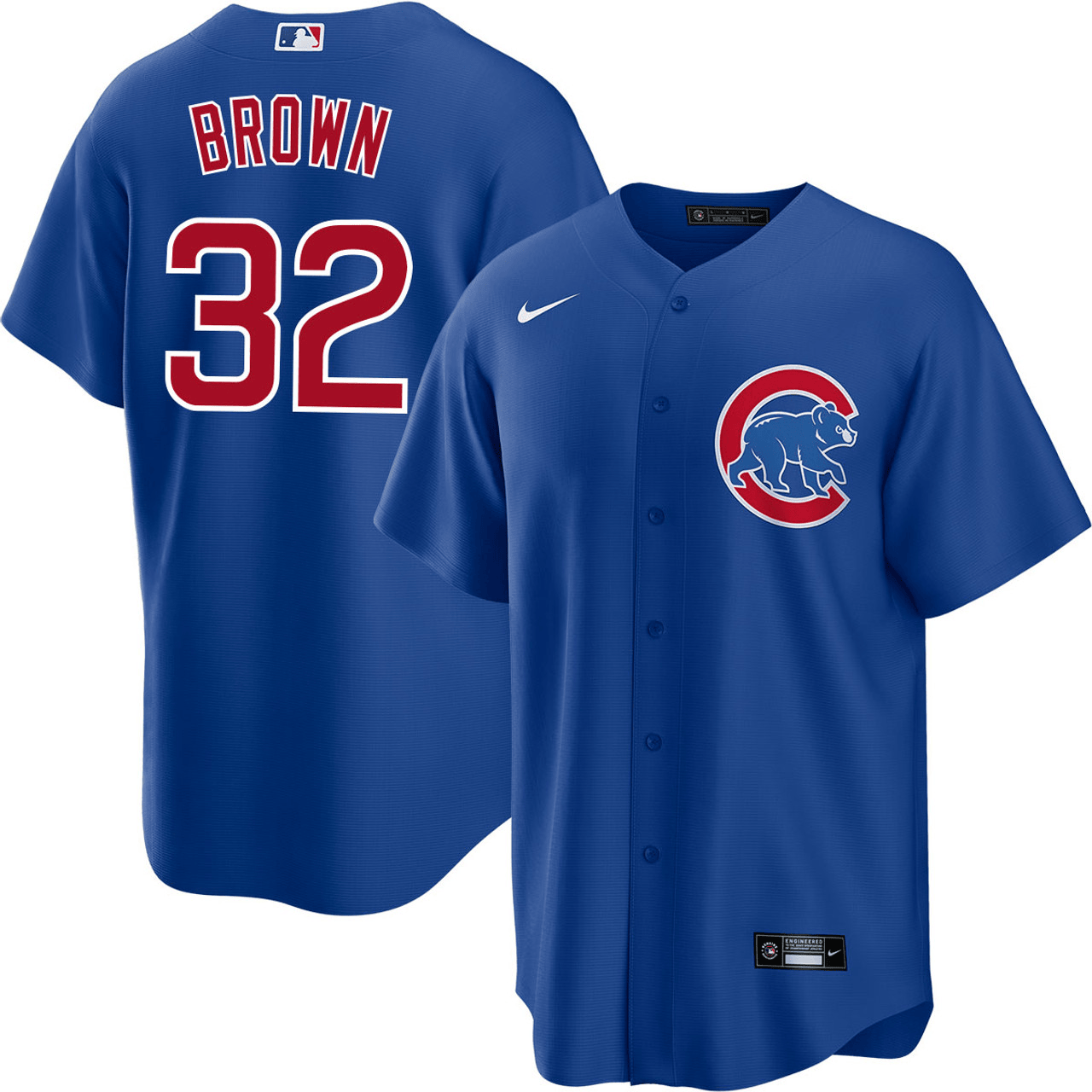 Ben Brown Chicago Cubs 2024 Alternate Royal Jersey