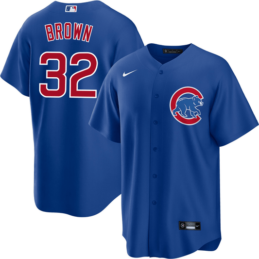 Ben Brown Chicago Cubs 2024 Alternate Royal Jersey