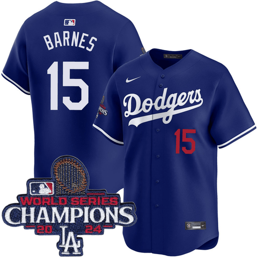 Austin Barnes Los Angeles Dodgers 2024 Alternate Limited World Series Champions Royal Jersey