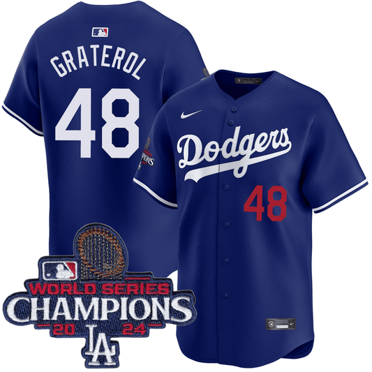 Brusdar Graterol Los Angeles Dodgers 2024 Alternate Limited World Series Champions Royal Jersey
