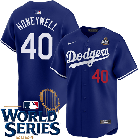 Brent Honeywell Los Angeles Dodgers 2024 Alternate Limited World Series Royal Jersey