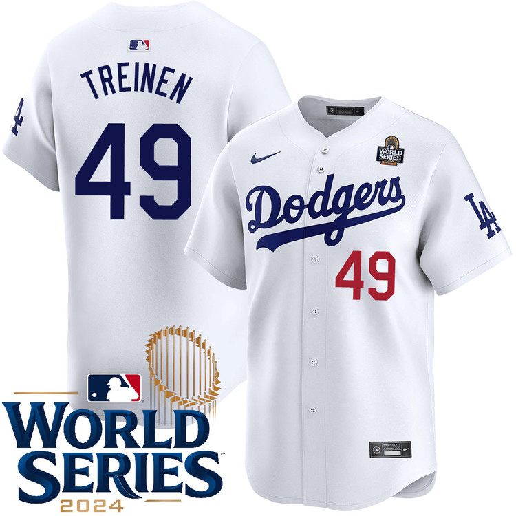 Blake Treinen Los Angeles Dodgers 2024 Home Limited World Series White Jersey