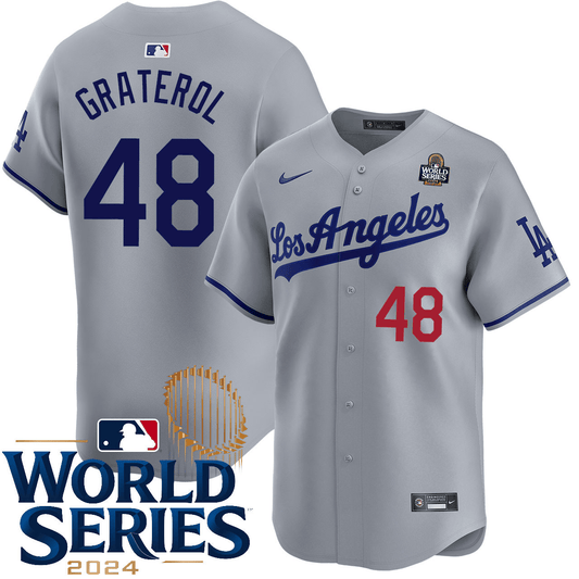 Brusdar Graterol Los Angeles Dodgers 2024 Road Limited World Series Grey Jersey