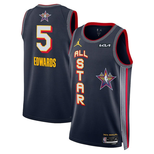 Anthony Edwards Jordan Brand 2025 NBA All-Star Game Swingman Player Navy Jersey
