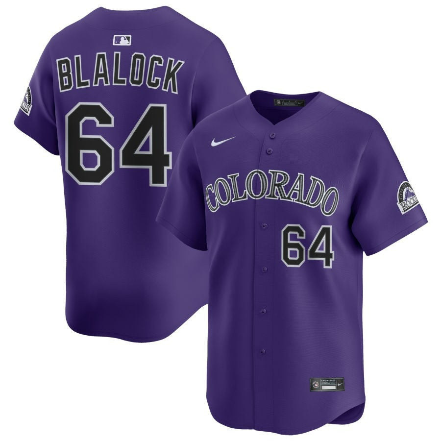 Bradley Blalock Colorado Rockies 2025 Alternate Limited Jersey - Purple