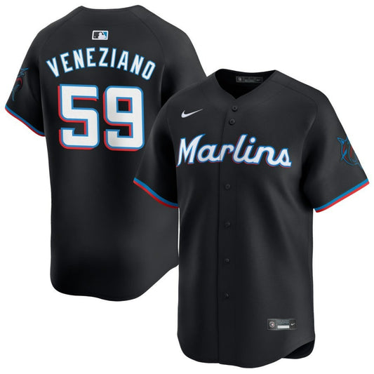 Anthony Veneziano Miami Marlins 2025 Alternate Limited Jersey – Black
