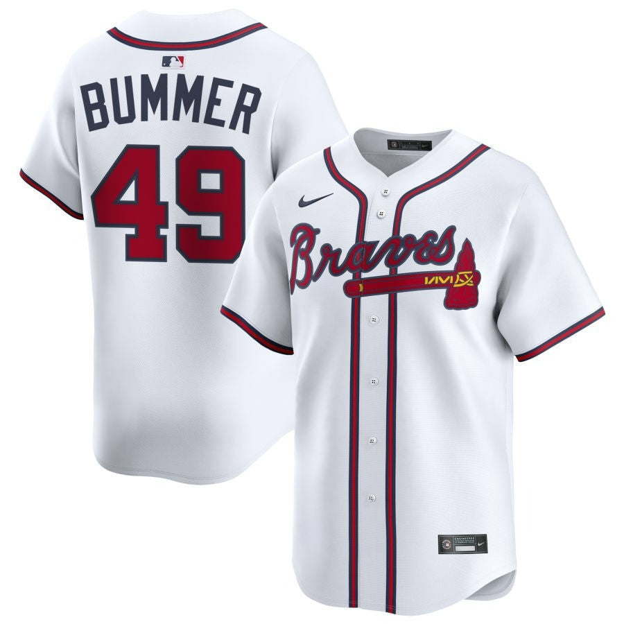 Aaron Bummer Atlanta Braves 2025 Home Limited Jersey - White