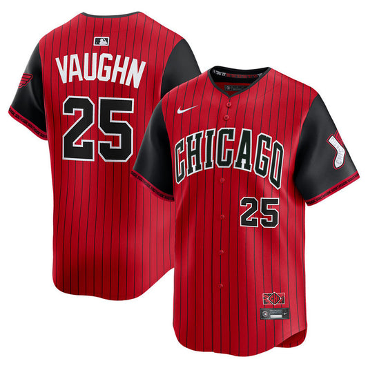Andrew Vaughn Chicago White Sox 2025 City Connect Limited Jersey - Red/Black