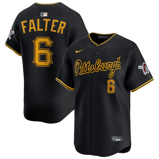 Bailey Falter Pittsburgh Pirates 2025 Alternate Limited Jersey - Black
