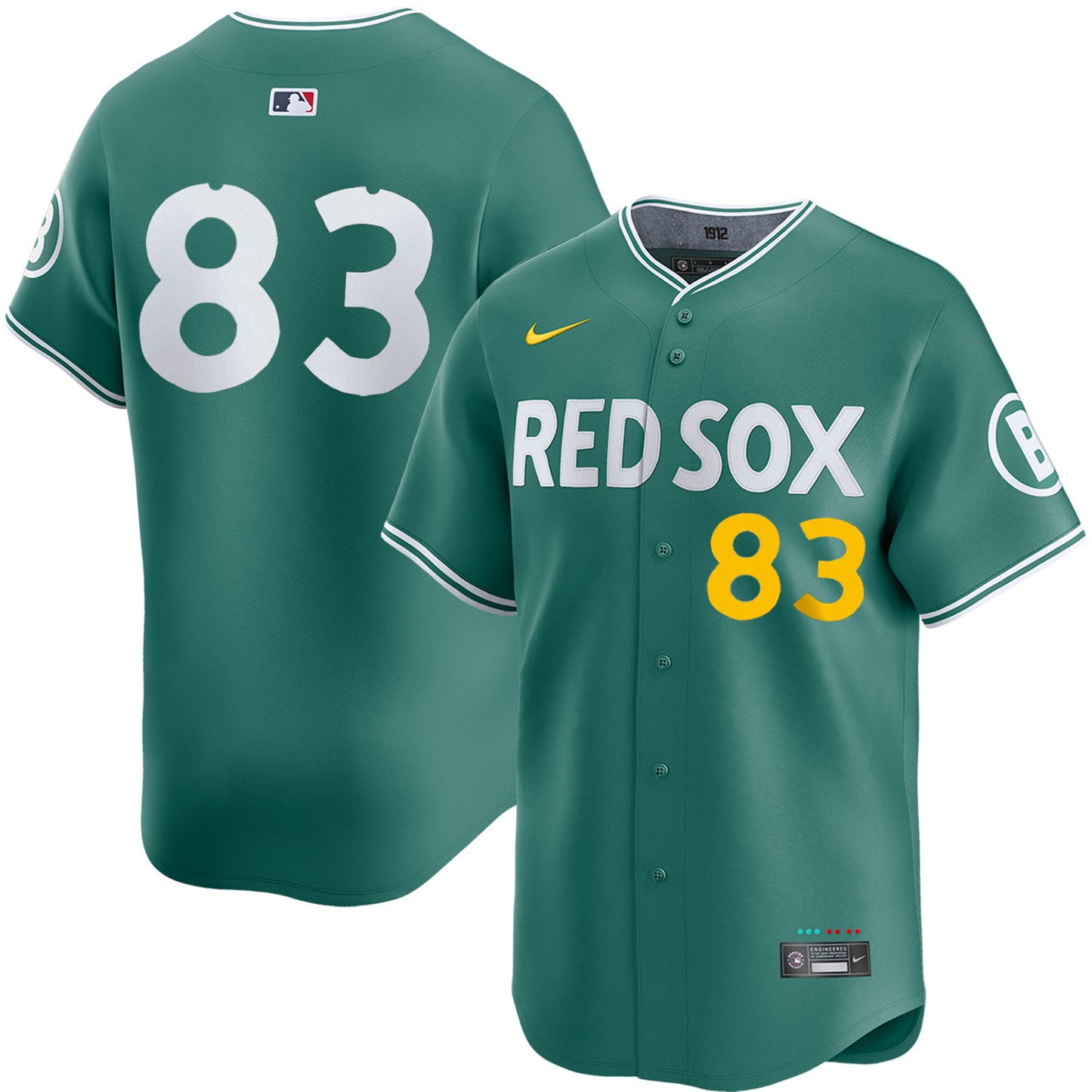 Brennan Bernardino Boston Red Sox 2025 City Connect Limited Jersey - Green