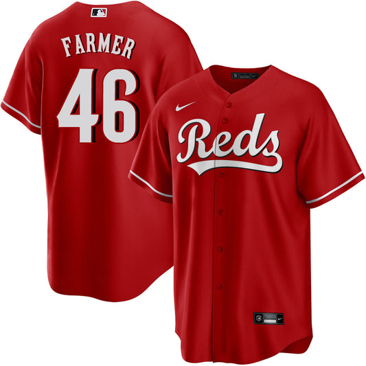 Buck Farmer Cincinnati Reds 2025 Alternate Jersey - Red