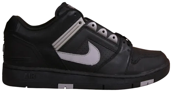 Men's Nike Air Force 2 Low 'Black Medium Grey' Shoes